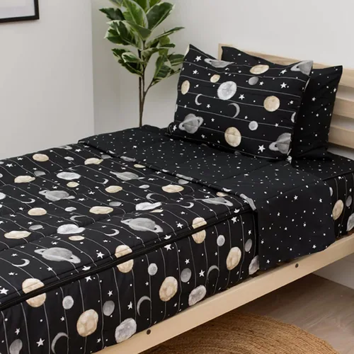 Miniatura 22 de Beddy's Flower Blossoms - Ropa de cama duradera con cremallera para niños - Cama en una bolsa - Sábanas y edredón florales rosas - Incluye funda