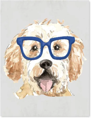 Miniatura 55 de Andaz Press Póster impreso para pared de perro, 8.5 x 11 pulgadas, Shih Tzu en lazo rosa, 1 paquete, regalo de cumpleaños de Navidad, sin marco