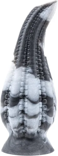 Dakken - Consolador con ventosa de tentáculo, diseño de mármol negro/blanco, hecho a mano en los Estados Unidos, juguetes sexuales para adultos (XL)