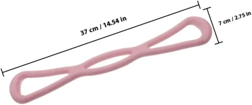 Miniatura 2 de 3pcs Resistance Bands Set Elastic Fitness Workout Bands for Yoga Stretching Strength Training, High Elasticity Pull Strap for Back, Shoulder, Chest