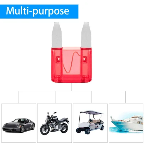 Miniatura 6 de UZAKA Paquete de 100 fusibles automáticos de 20 amperios, APM/ATM, 32 V, mini cuchilla, fusibles estilo cuchilla de 20 A, fusibles para automóvil