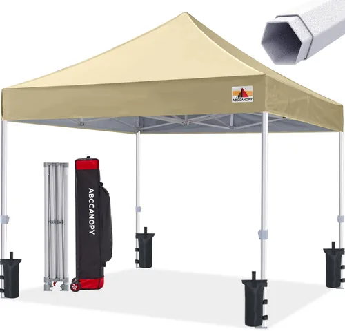 Miniatura 58 de ABCCANOPY Tienda de campaña con toldo emergente comercial 10x10 Serie Premium, Beige