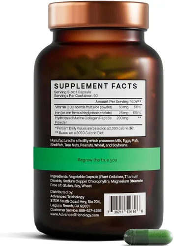 Miniatura 8 de DermaIRON Suplemento de hierro para mujeres y hombres, plancha suave para baja ferritina y apoyo a la anemia, adelgazamiento del cabello y apoyo a