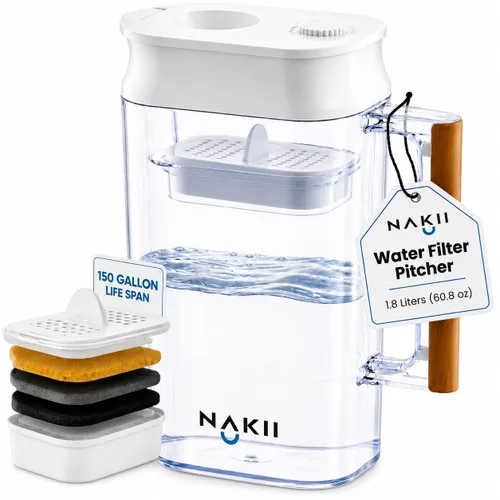 Filtro de agua Nakii de larga duración, filtrado rápido con tecnología patentada ACF tecnología militar.
