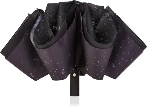 Miniatura 2 de Paraguas invertido de doble capa, plegado automático, reversible, resistente al viento y a los rayos UV, para lluvia, coche, viaje, al aire libre