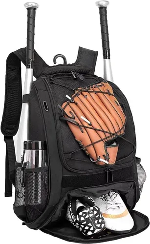 DAFISKY, Mochila para Bolsón de Béisbol y Sóftbol - Mochila para Equipo de Bate de Béisbol, Sóftbol y Bola T para Jóvenes y Adultos con Soportes