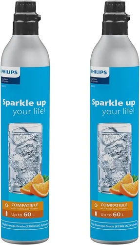 Botes de CO2 para fabricante de refrescos, cilindro de CO2 de repuesto roscado Philips de 60 litros para máquina de agua carbonatada, compatible con
