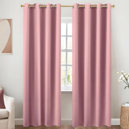 Miniatura 65 de Cortinas opacas de 72 pulgadas extra anchas para dormitorio, puerta corrediza de vidrio y patio, 2 paneles con ojales para oscurecer ventana grande