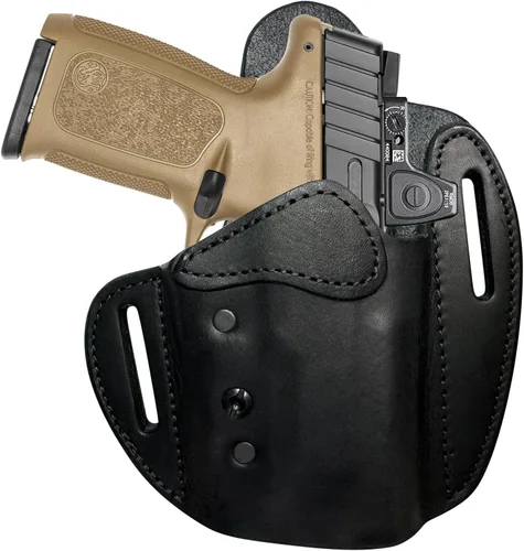 Miniatura 28 de Urban Carry LockLeather OWB RMR/RDS - Funda segura y cómoda de cuero/polímero híbrido para una ocultación óptima Diestro Compatible con una