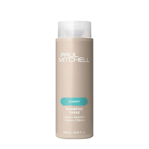 Paul Mitchell Shampoo Three, Clarifying Shampoo, Cleanses Impurities + Removes Chlorine, For All Hair Types, Great For Swimmers