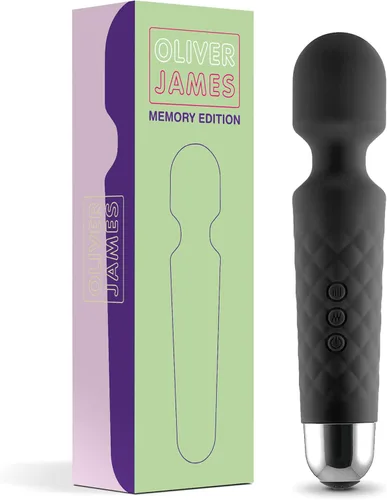 Oliver James Varita vibradora para mujer | Consolador vibrador silencioso con 20 patrones y 8 velocidades para placer sexual | Juguetes sexuales