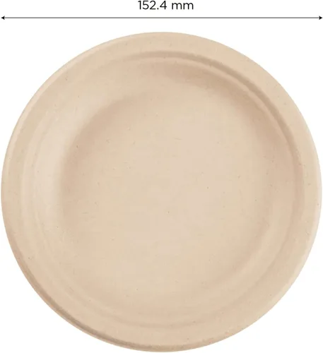 Miniatura 2 de Karat Earth Platos de papel desechables compostables de 6 pulgadas, paquete de 1000