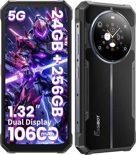 Miniatura 10 de FOSSIBOT Teléfono resistente F109S desbloqueado (2026), 24GB+256GB/2TB Android 15 Teléfono para juegos, 6.75 pulgadas FHD+1.32 pantalla dual