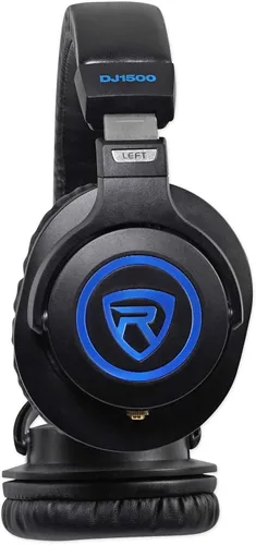 Miniatura 4 de Rockville Auriculares DJ con cable de bobina desmontable, caso+almohadilla extra (DJ1500) Includes Hard Case, Extra Ear Pads, Gold-Plated 1/4