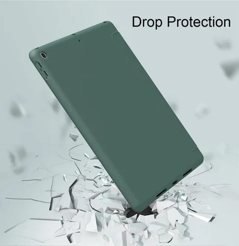 Miniatura 6 de Funda para iPad mini 5 (lanzado en 2019), ligera, delgada, con función de reposo/activación automática con soporte triple plegable, funda de TPU