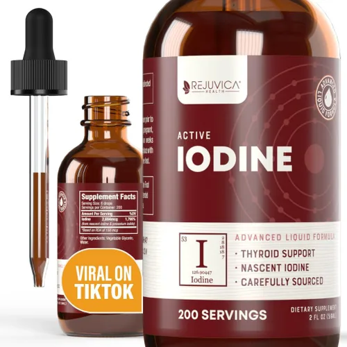 Yodo activo - Gotas de yodo naciente - Entrega de líquidos para una mejor absorción - Apoya niveles saludables de energía, vitalidad y yodo