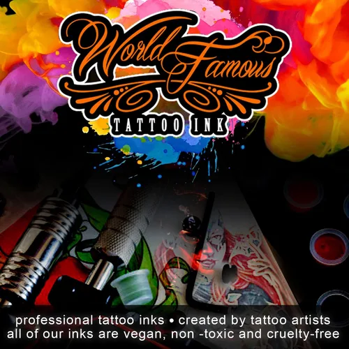 Miniatura 3 de Tinta de tatuaje transparente de fama mundial, tinta vegana y profesional, fabricada en Estados Unidos, potenciador de color (transparente), 8 onzas