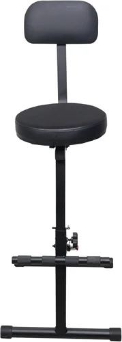 Miniatura 3 de Prox X-GIGCHAIRMK2 - Silla de trono portátil plegable para operador AV para DJ, altura ajustable, con cojín acolchado de terciopelo de 13 pulgadas
