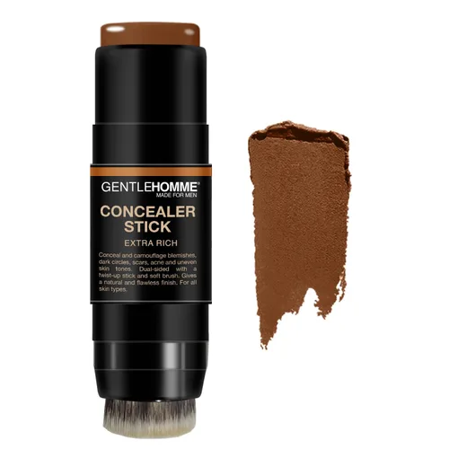 Miniatura 8 de Gentlehomme - Corrector en Barra - Corrector y Brocha 2 en 1 para Hombre - Para Manchas, Ojeras, Cicatrices, Acné y Tonos de Piel Desiguales