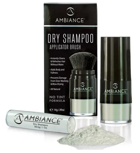 Miniatura 9 de Ambiance Dry Shampoo 3 en 1 limpia, cubre y oculta. Absorbe aceite para refrescar el cabello, aumentar el cuerpo y el brillo. Cubre raíces y grises