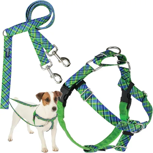 Miniatura 46 de 2 Hounds Design - Arnés para perro (libertad sin tirar), control ajustable, suave y cómodo para pasear perros fácilmente, para perros pequeños, Azul
