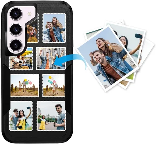 Miniatura 32 de Funda protectora personalizada para Samsung Galaxy S22 Ultra 5G (versión 2022), funda protectora de doble capa resistente con múltiples fotos, a