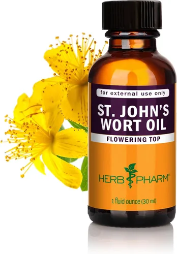Herb Pharm Aceite tópico de hierba de San Juan - 1 onza