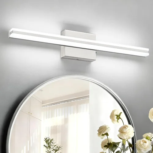 Miniatura 20 de SOLFART Luces de tocador de baño sobre espejo 14W 60 cm Luz de baño moderna negra 6000K ND