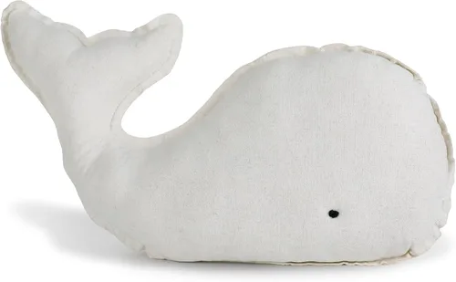 Miniatura 9 de Marble Empire Almohada de ballena azul con borde de estilo libre, almohada decorativa de ballena costera para sofá