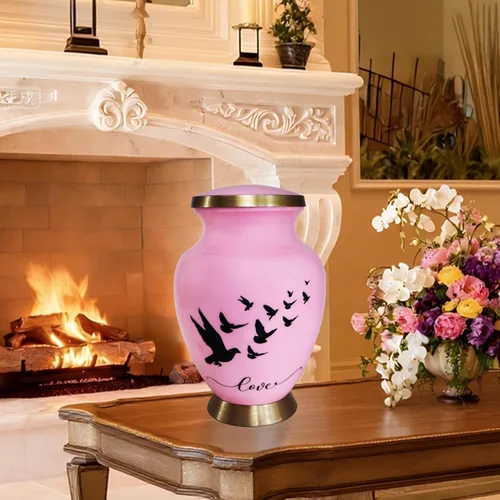 Miniatura 6 de NANIURN Urnas de cremación para cenizas humanas, mujeres y hombres, urna funeraria para cenizas para mujeres y hombres, modelos de amor decorativos