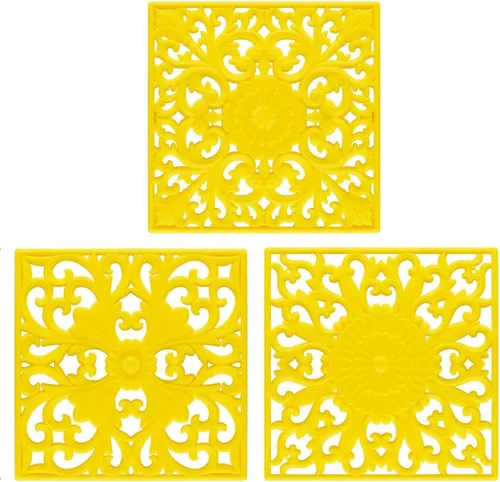 Miniatura 10 de Salvamanteles para ollas y sartenes calientes, almohadillas calientes de silicona para cocina, soporte de olla de silicona flexible para mesa