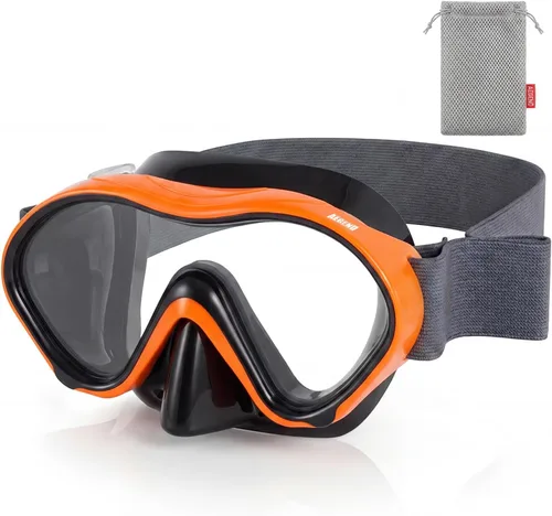 Miniatura 12 de Aegend Gafas de natación para niños con cubierta de nariz para niños de 3 a 15 años, correa de tela tejida, antivaho sin fugas