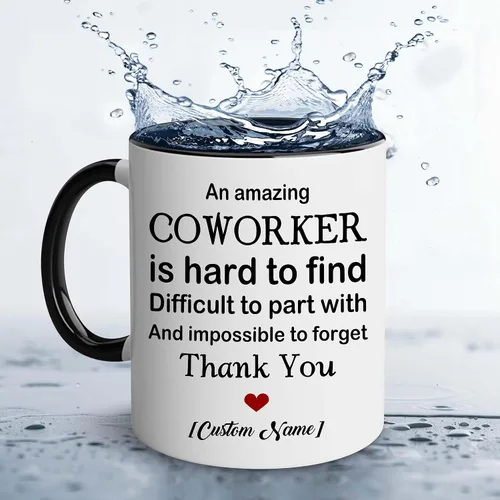 Miniatura 2 de WHIDOBE Taza de despedida personalizada de compañero de trabajo, taza de despedida personalizada de 11 onzas y 15 onzas para compañero de trabajo