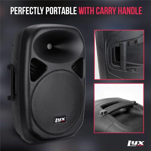 Miniatura 5 de LyxPro Sistema PA de 12" Potente Sistema de Altavoces Activos Portátiles Compactos con Ecualizador, Bluetooth, Ranura para Tarjeta SD, USB, MP3