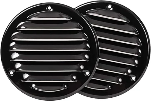 Miniatura 20 de Cubierta para salida de ventilación – Ventilación redonda de Soffit – Rejilla de ventilación – Cubierta de rejilla – Malla mosquitera integrada