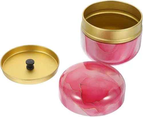 Luxshiny Bote de té de hojas sueltas de estilo japonés portátil para almacenamiento de té, tarro de hojalata redondo decorativo para alimentos secos