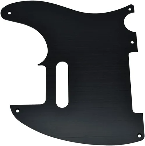 Miniatura 4 de KAISH Metal aluminio anodizado American Vintage 5 agujero Tele estilo Pickguard TL Pick Guard Scratch Plate para USA/México Telecaster Negro