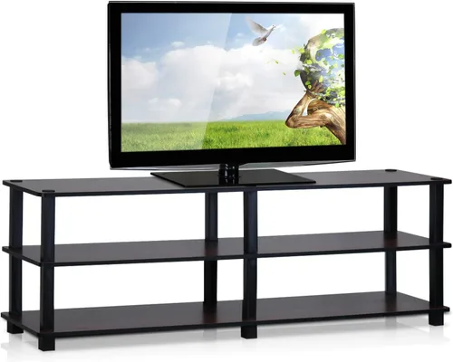 Miniatura 18 de Furinno Turn-N-Tube - Soporte de impresora con almacenamiento, mesa de impresora de 2 niveles, soporte de impresora debajo del escritorio, para CPU