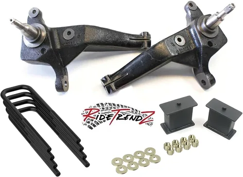Miniatura 2 de RTZ - Compatible con Ford Ranger Pickup 98-00, husillos de elevación delanteros de 6 pulgadas + espaciadores de resorte helicoidal + kit de bloque