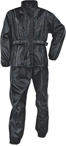 Milwaukee Traje de lluvia para hombre, 100% nailon, color negro con (XL regular)