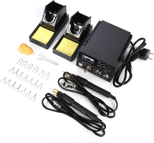 Miniatura 8 de TOPCHANCES Kit profesional de combustión de madera para adultos, 110 V 60 W, kit de herramientas de pirografía con bolígrafo y 20 puntas