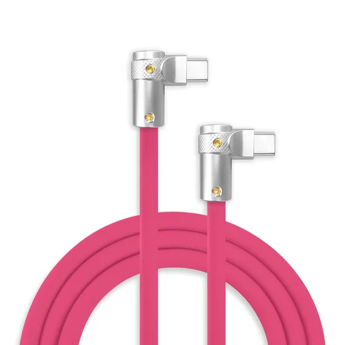 Miniatura 33 de chubbycable FlexElbow - Cable de carga rápida de 90 grados y 240 W, cable USB C en ángulo recto, cable de carga de silicona compatible con iPhone