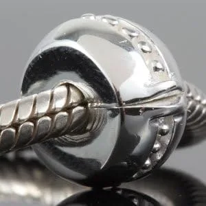 Miniatura 2 de Abalorio redondo de plata de ley 925 con cierre para pulsera europea