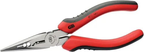 Gardner Bender GS-385 Alicates eléctricos de punta larga, cortador y crimpador, alambre sólido y trenzado, 14-16 AWG, herramienta manual, 6½