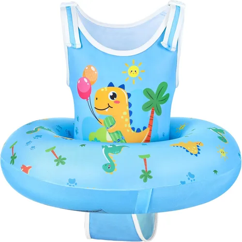 Miniatura 16 de HeySplash Chaleco de natación para niños de 3 a 6 años, chalecos de entrenamiento de natación con correa ajustable para niños y niñas de 29 a 55