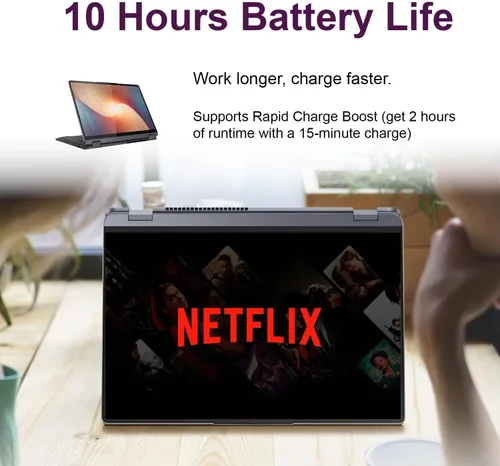 Miniatura 9 de Lenovo IdeaPad - Laptop con pantalla táctil 2.2K QHD 2 en 1 de 14 pulgadas Procesador AMD Ryzen 7 Win 11 16 GB de RAM SSD PCIe de 1 TB
