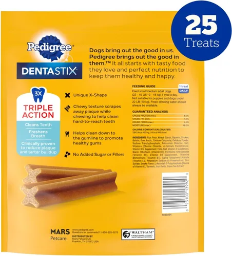 Miniatura 9 de Bocados Pedigree Dentastix para perros pequeños/medianos.