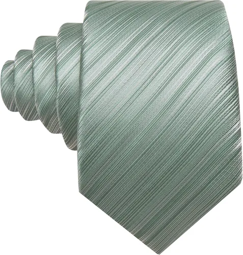 Miniatura 343 de Barry.Wang Juego de corbatas para hombre, corbata de seda a rayas, tejido a cuadros, gemelos formales, negocios, boda