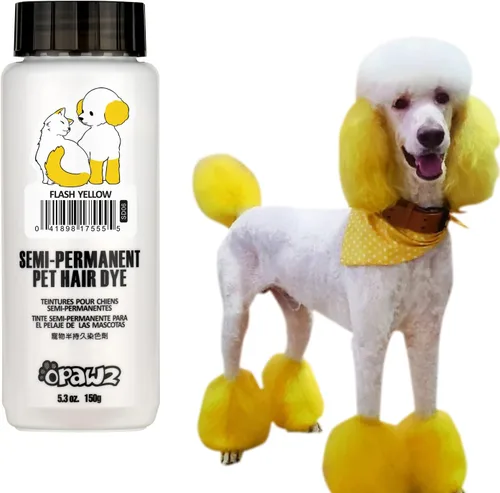 Miniatura 10 de OPAWZ Tinte para pelo de perro semipermanente, tinte para perros con pigmento de grado alimenticio, tinte para mascotas no tóxico para perros, gatos