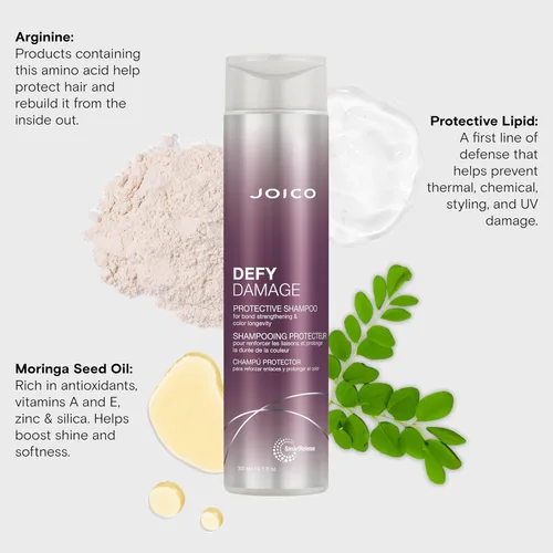 Miniatura 5 de Joico Champú y acondicionador protector Defy Damage Para cabello teñido Fortalece los lazos y conserva el color del cabello Con aceite